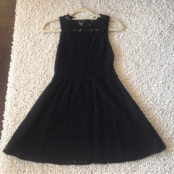 For Love & Lemons Lulu Lace Black Skater Dress - Picture 5 of 7